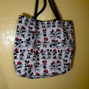 Large Minnie and Mickey tote bag.